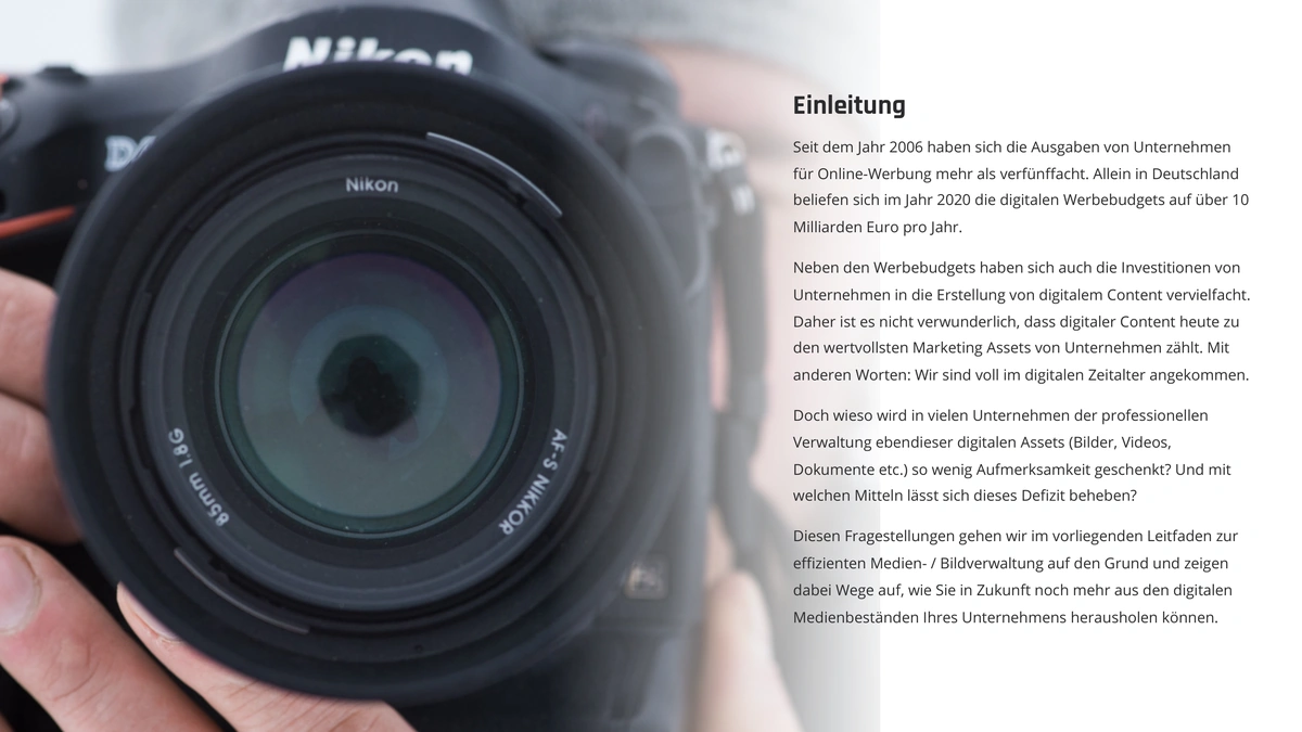 DAM Leitfaden Seite 2 – Metadaten und Suche