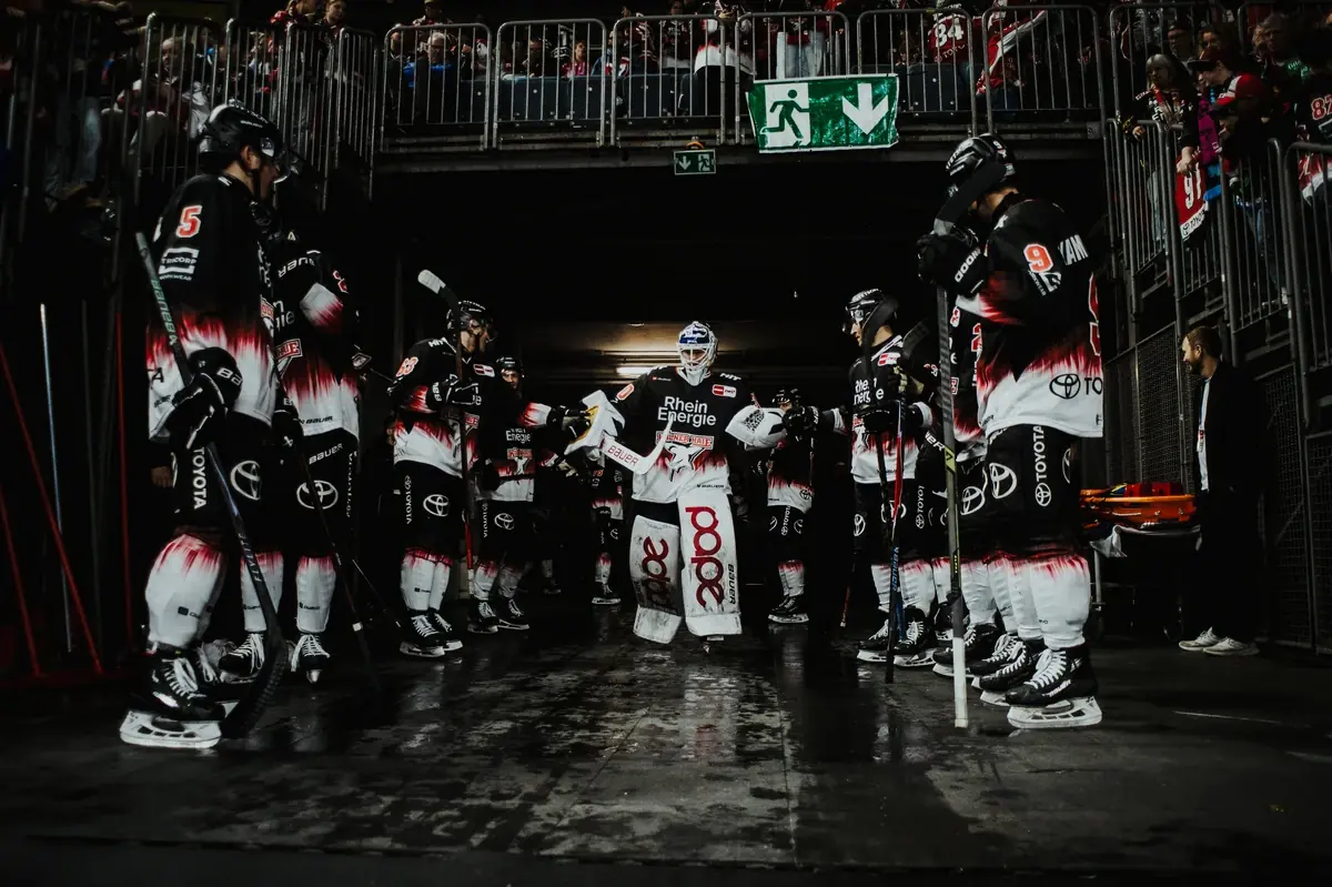 Kölner Haie – Eishockey-Spielszene