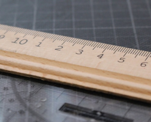 Ruler and set square - symbolic image for social media image sizes and video resolutions